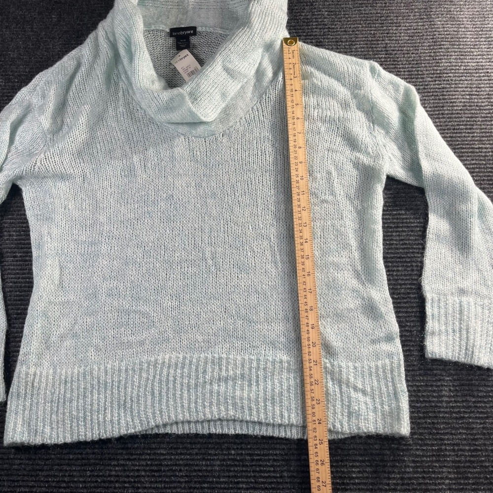 Lane Bryant Women's Cowl Neck Sweater Blue Knit Plus Size 14/16 NWT - Picture 4 of 6